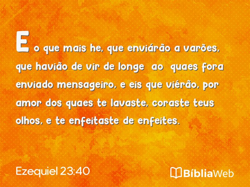 Ezequiel 23:40 em imagem para compartilhar