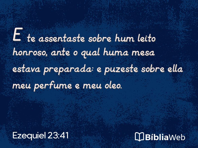 Ezequiel 23:41 em imagem para compartilhar