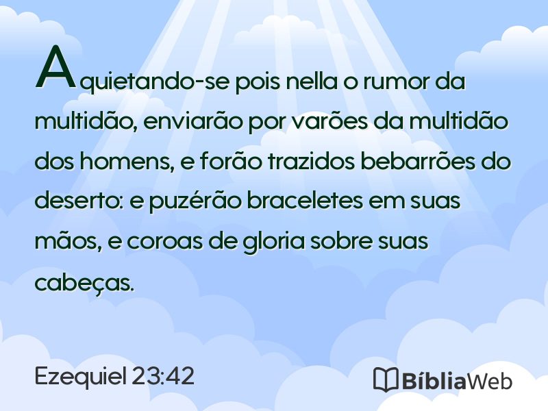 Ezequiel 23:42 em imagem para compartilhar