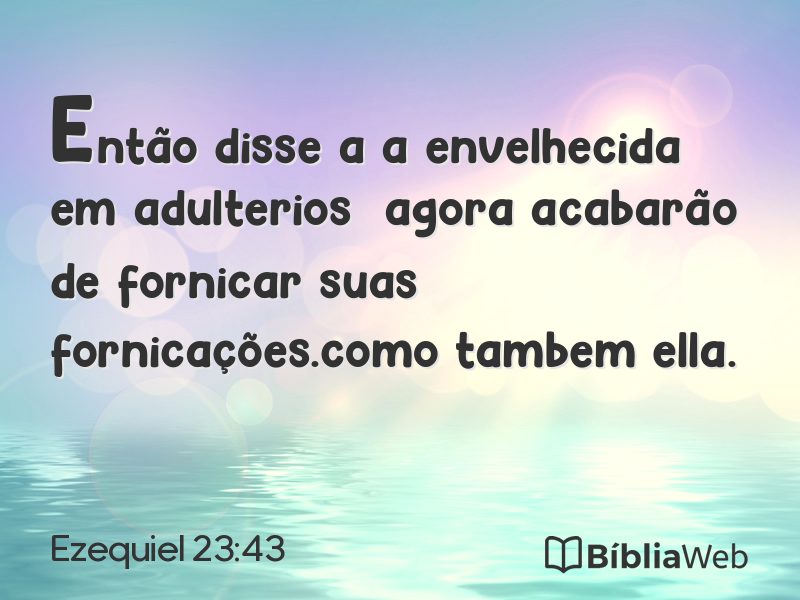 Ezequiel 23:43 em imagem para compartilhar
