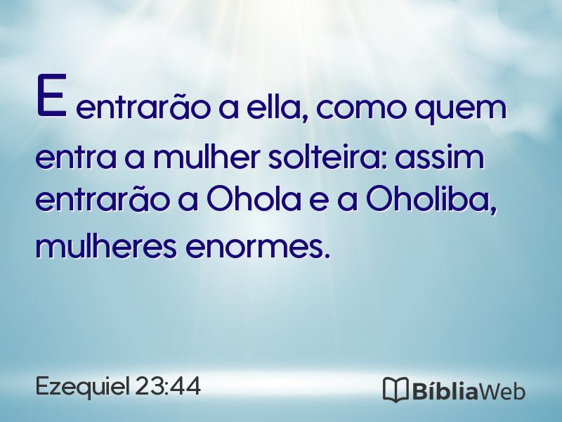Ezequiel 23:44 em imagem para compartilhar