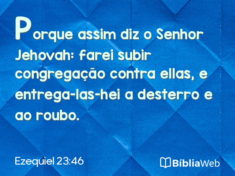 Ezequiel 23:46 em imagem para compartilhar