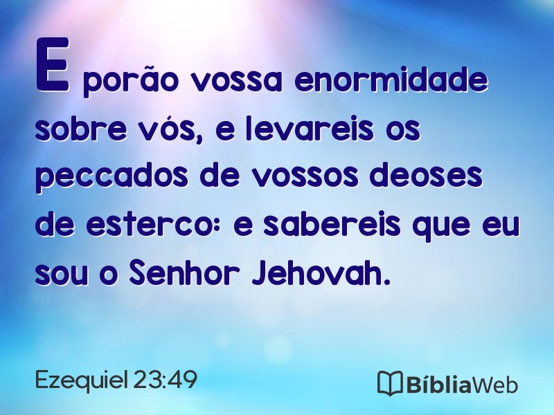 Ezequiel 23:49 em imagem para compartilhar