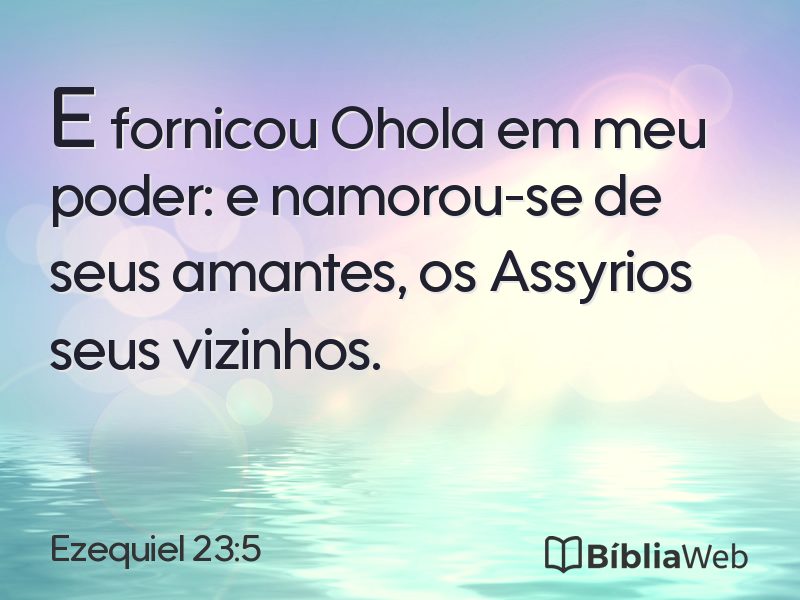 Ezequiel 23:5 em imagem para compartilhar