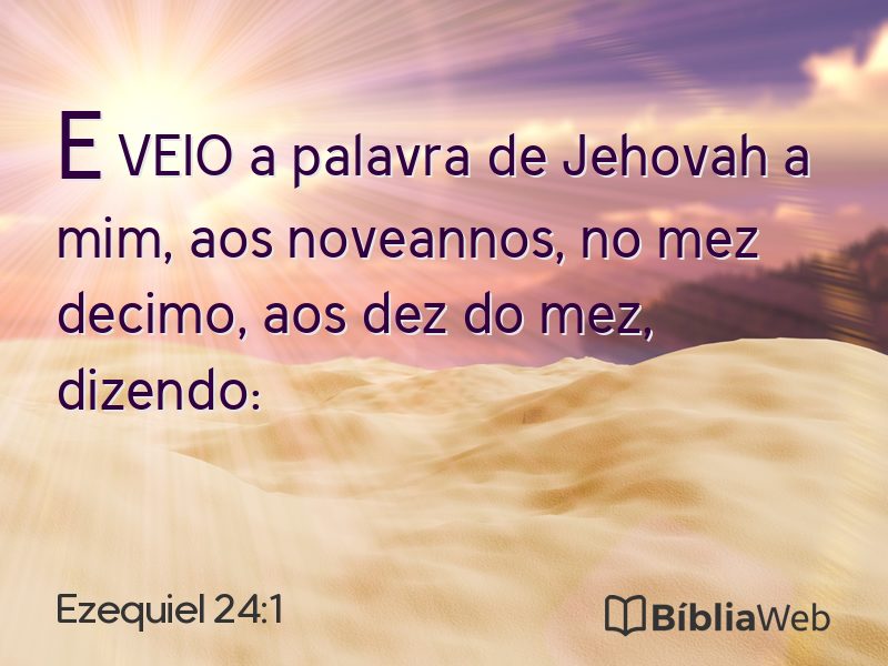 Ezequiel 24:1 em imagem para compartilhar