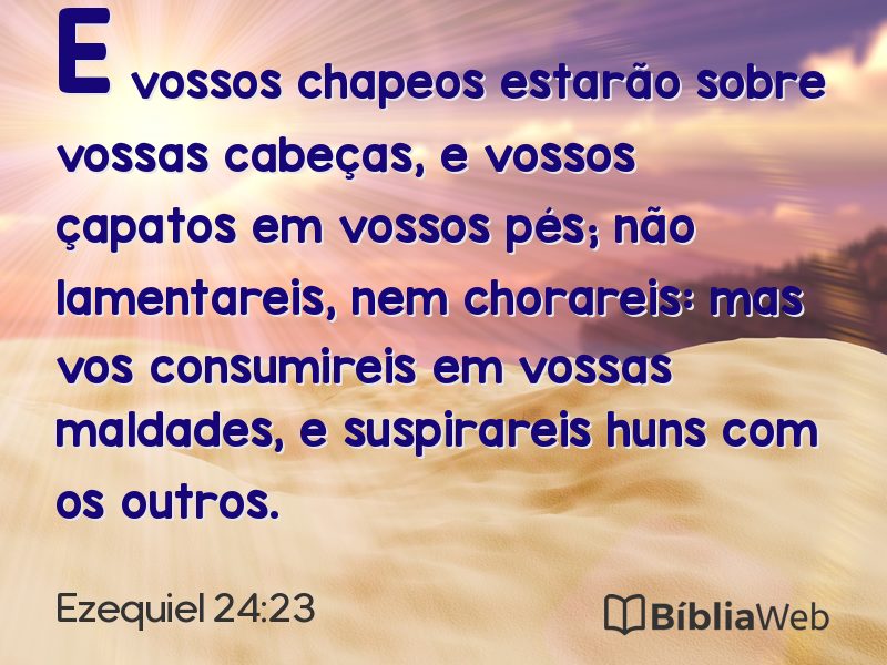 Ezequiel 24:23 em imagem para compartilhar