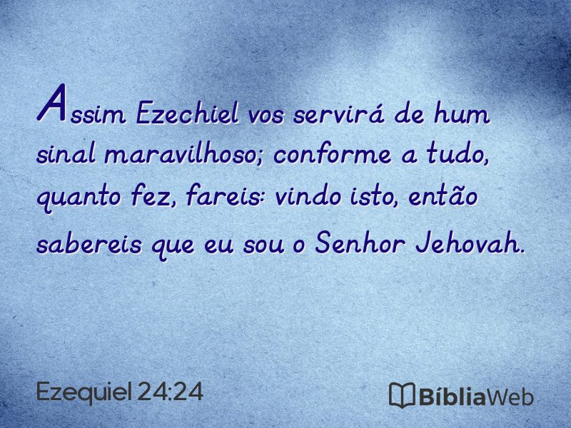 Ezequiel 24:24 em imagem para compartilhar