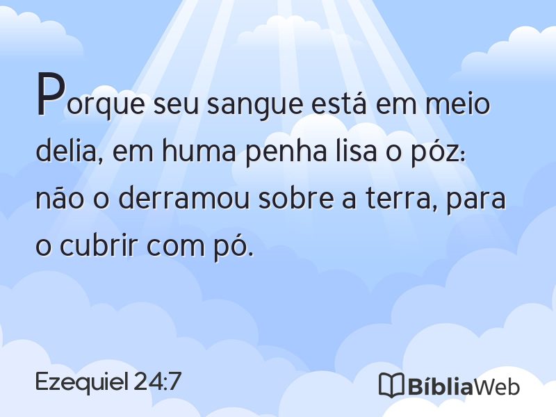 Ezequiel 24:7 em imagem para compartilhar