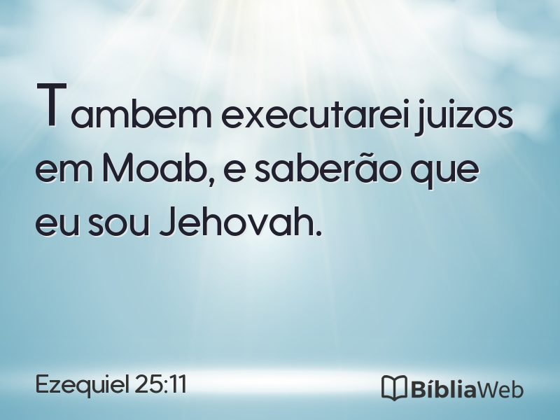 Ezequiel 25:11 em imagem para compartilhar