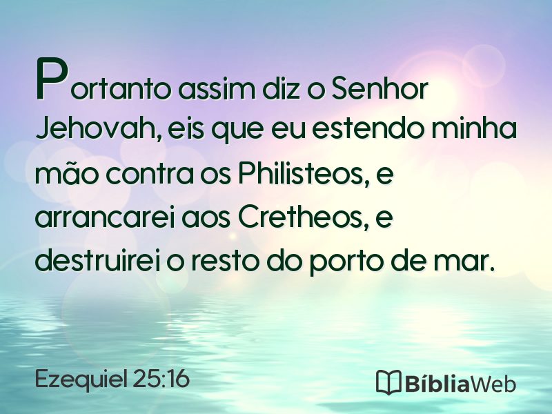 Ezequiel 25:16 em imagem para compartilhar