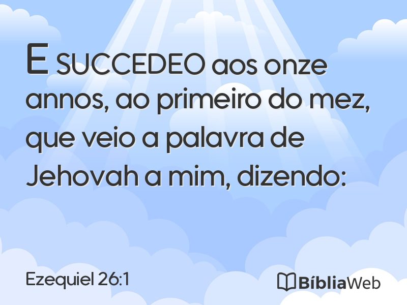 Ezequiel 26:1 em imagem para compartilhar
