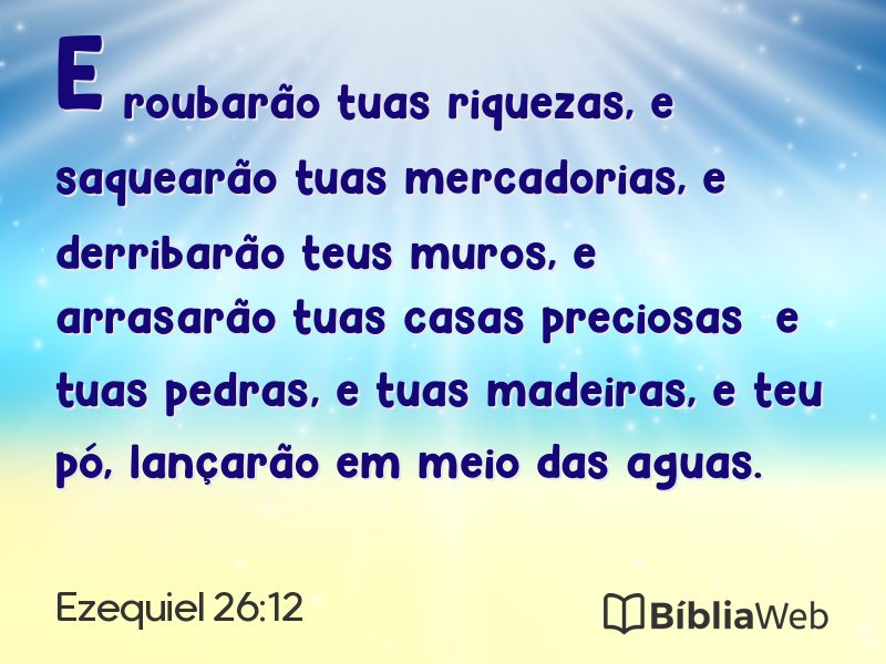 Ezequiel 26:12 em imagem para compartilhar