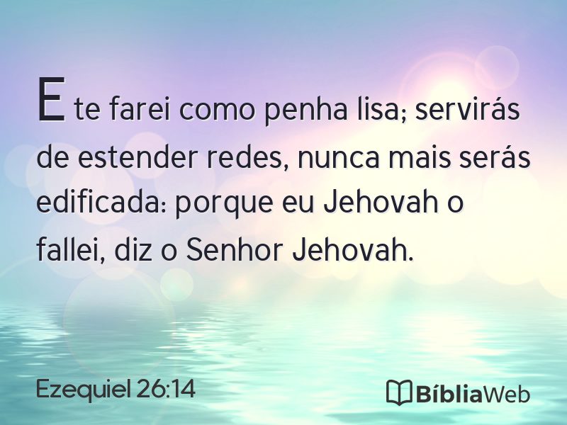 Ezequiel 26:14 em imagem para compartilhar