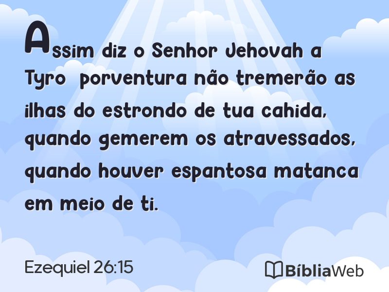 Ezequiel 26:15 em imagem para compartilhar