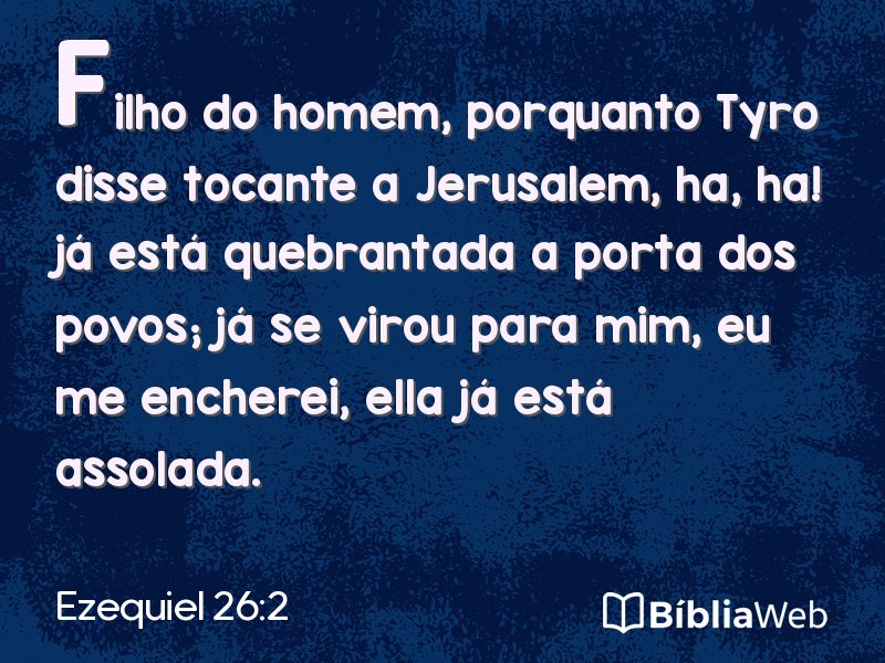 Ezequiel 26:2 em imagem para compartilhar