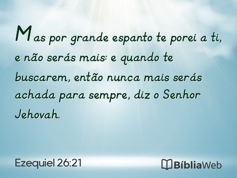 Ezequiel 26:21 em imagem para compartilhar