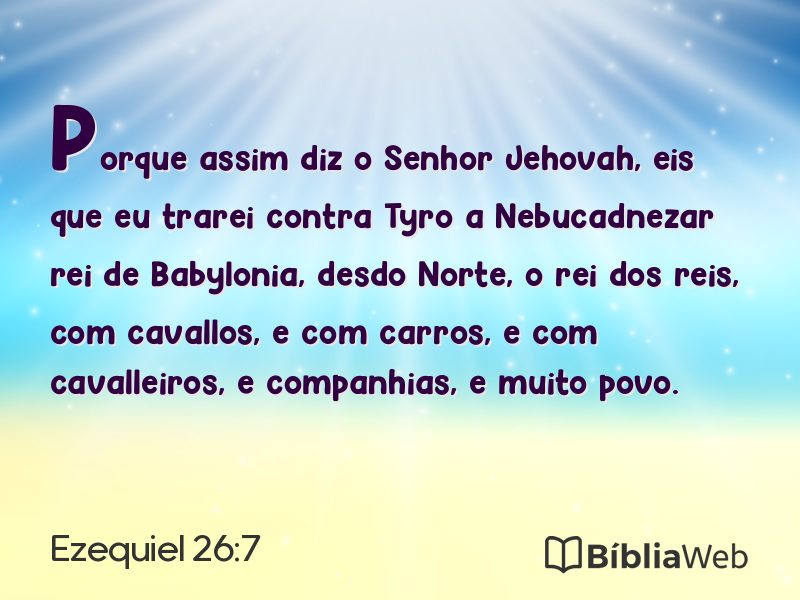 Ezequiel 26:7 em imagem para compartilhar