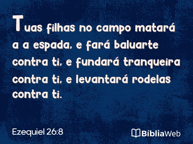 Ezequiel 26:8 em imagem para compartilhar