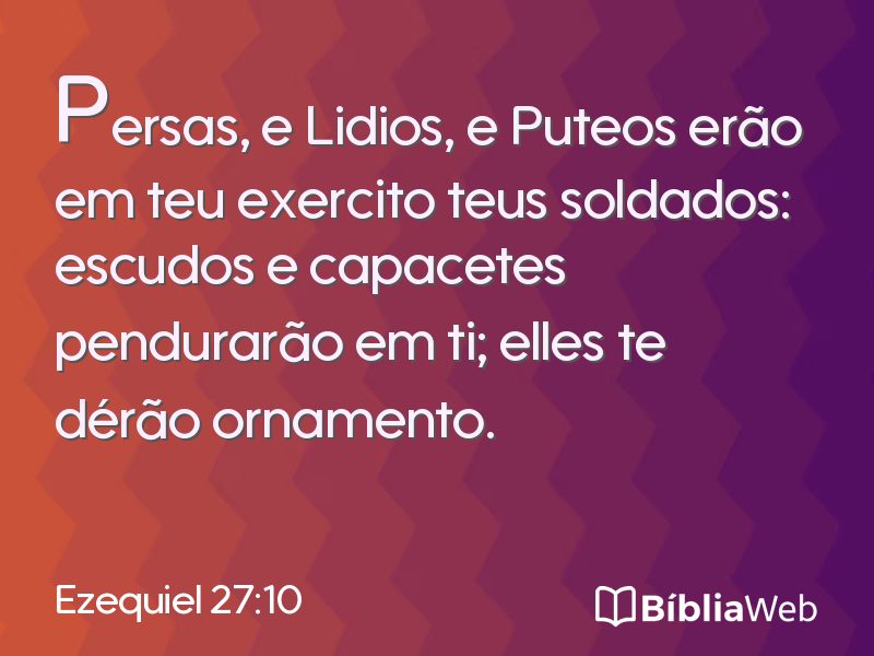 Ezequiel 27:10 em imagem para compartilhar