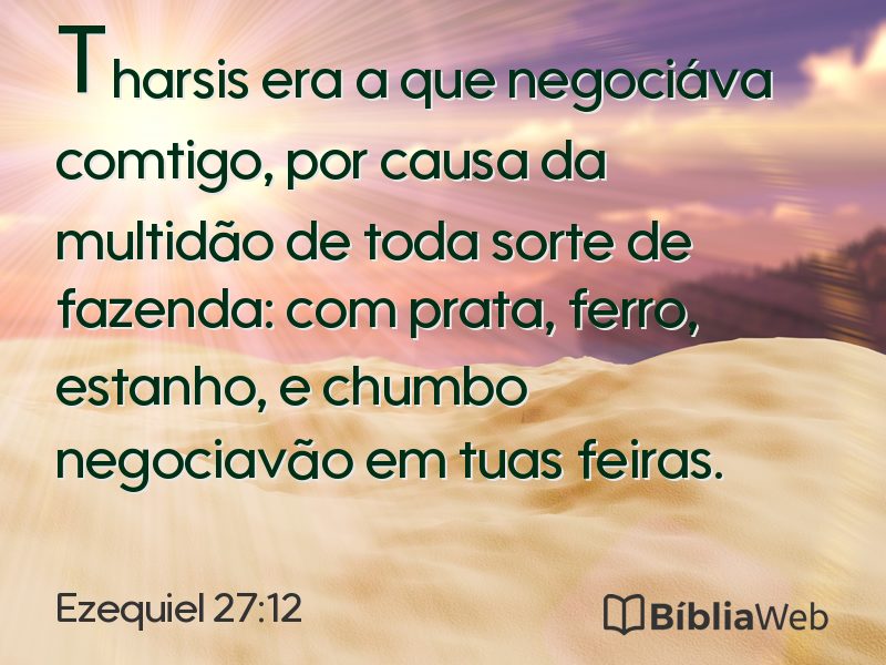 Ezequiel 27:12 em imagem para compartilhar