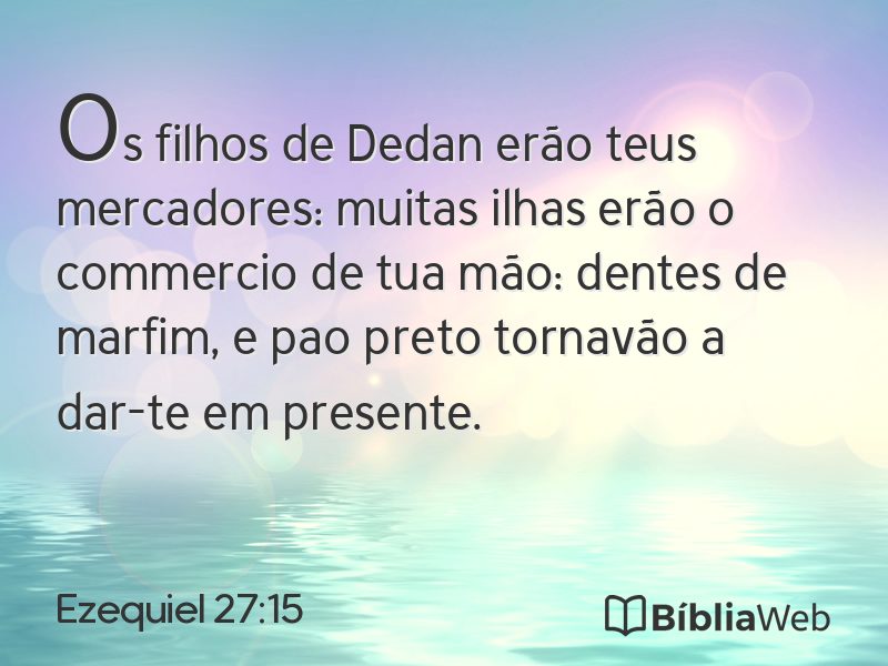 Ezequiel 27:15 em imagem para compartilhar