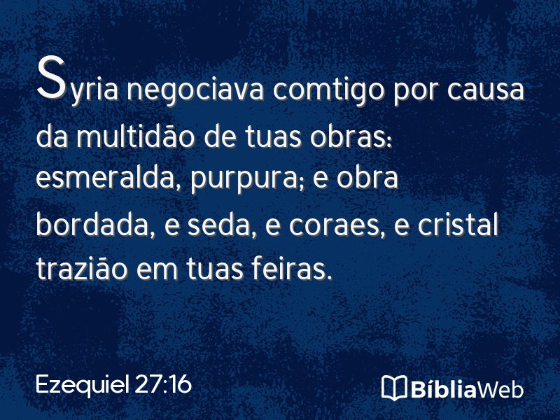 Ezequiel 27:16 em imagem para compartilhar