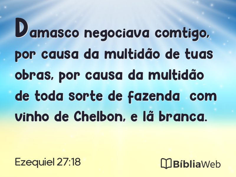 Ezequiel 27:18 em imagem para compartilhar