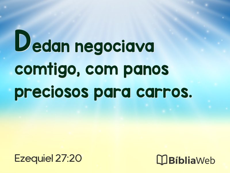 Ezequiel 27:20 em imagem para compartilhar