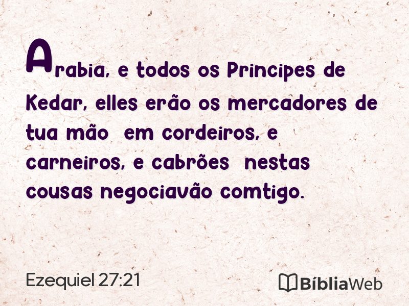 Ezequiel 27:21 em imagem para compartilhar