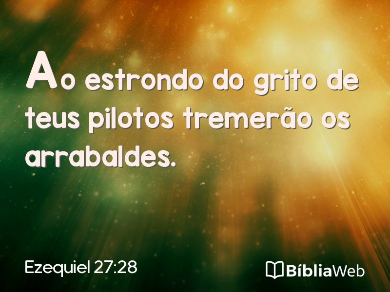 Ezequiel 27:28 em imagem para compartilhar