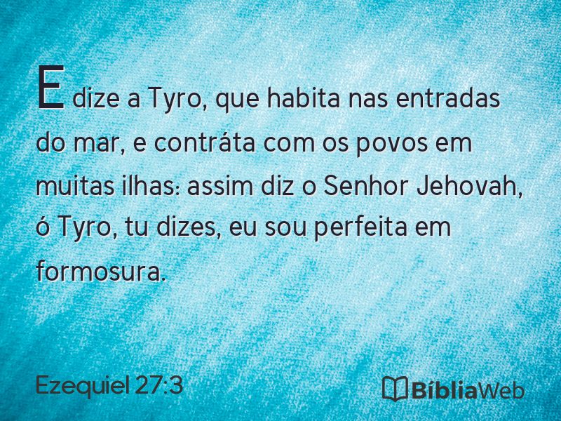 Ezequiel 27:3 em imagem para compartilhar