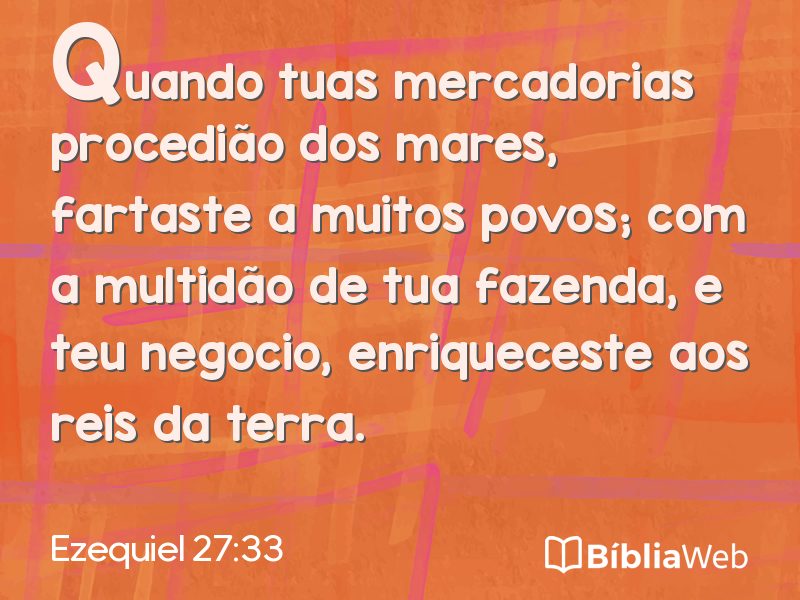 Ezequiel 27:33 em imagem para compartilhar