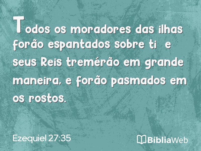 Ezequiel 27:35 em imagem para compartilhar