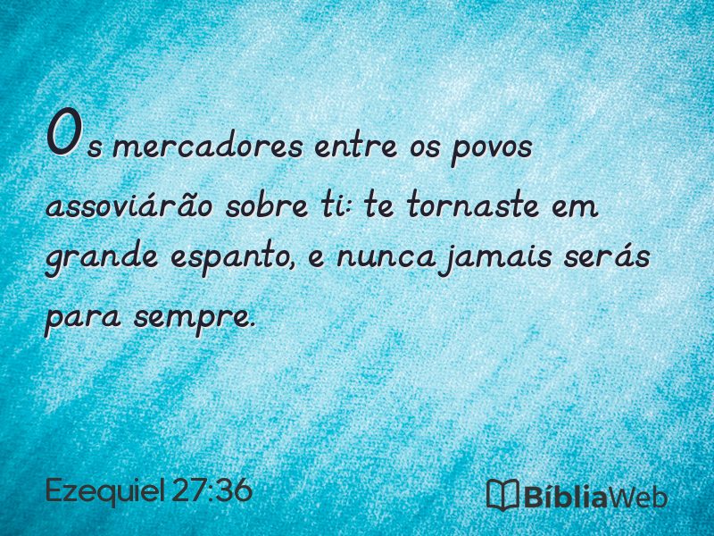 Ezequiel 27:36 em imagem para compartilhar