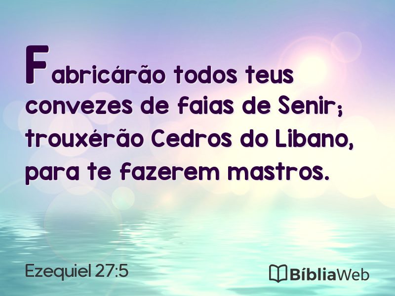 Ezequiel 27:5 em imagem para compartilhar