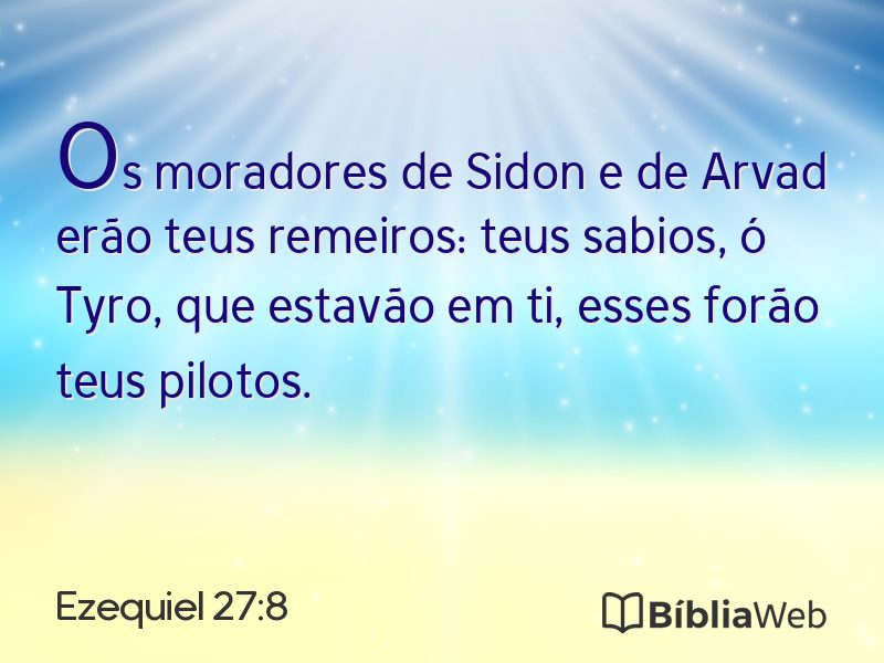 Ezequiel 27:8 em imagem para compartilhar