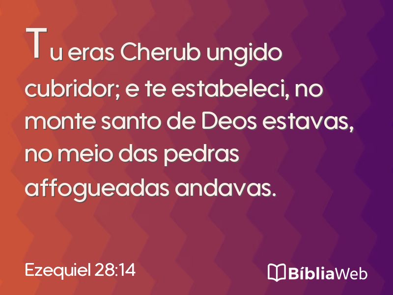 Ezequiel 28:14 em imagem para compartilhar