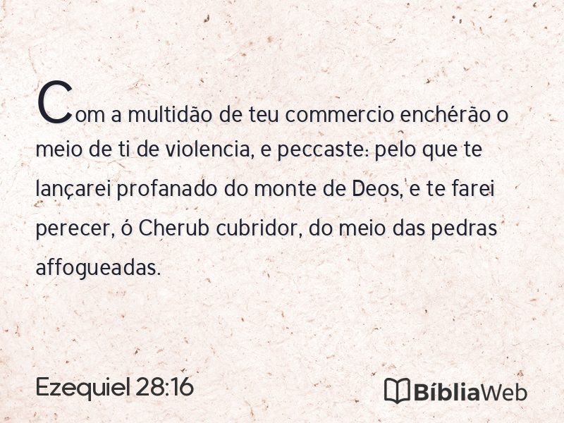 Ezequiel 28:16 em imagem para compartilhar