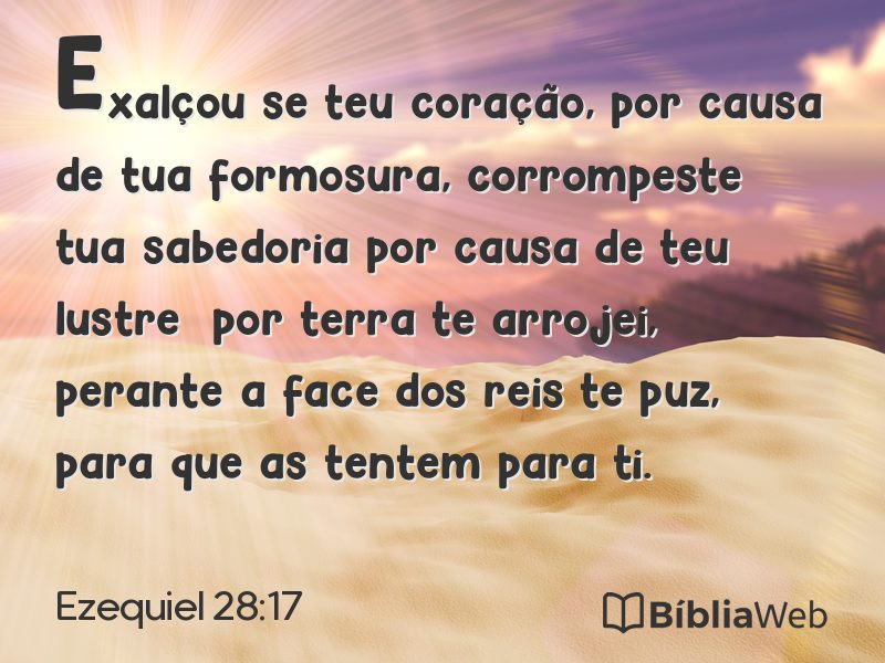 Ezequiel 28:17 em imagem para compartilhar