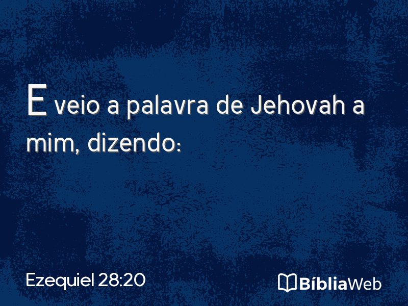 Ezequiel 28:20 em imagem para compartilhar