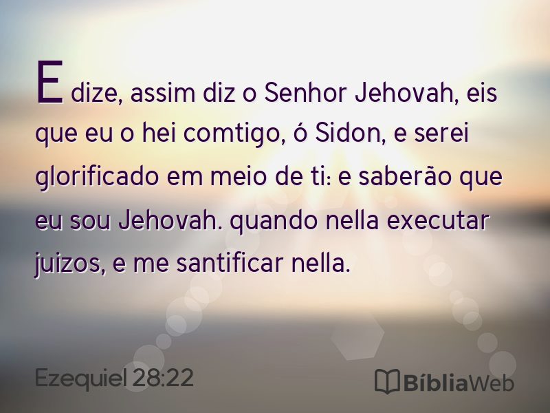 Ezequiel 28:22 em imagem para compartilhar