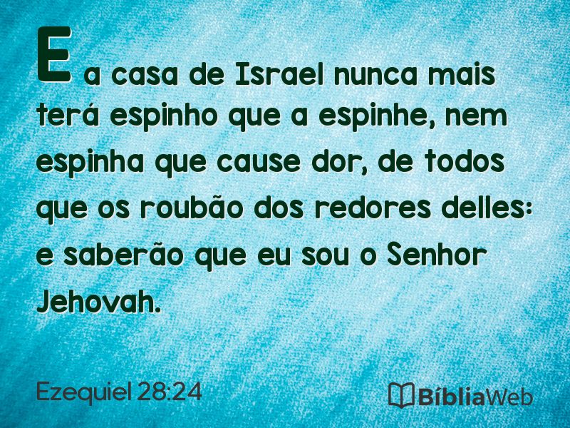 Ezequiel 28:24 em imagem para compartilhar