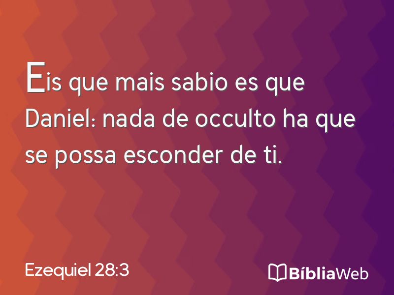 Ezequiel 28:3 em imagem para compartilhar