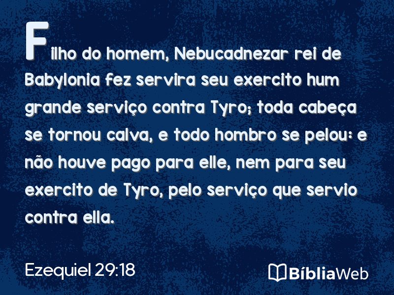 Ezequiel 29:18 em imagem para compartilhar
