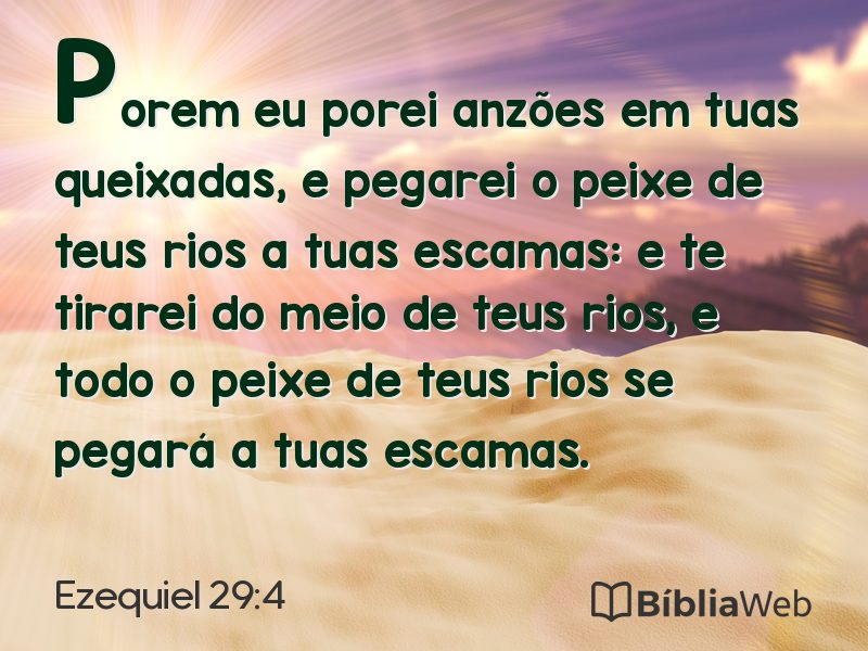 Ezequiel 29:4 em imagem para compartilhar