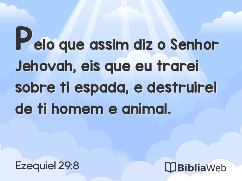 Ezequiel 29:8 em imagem para compartilhar
