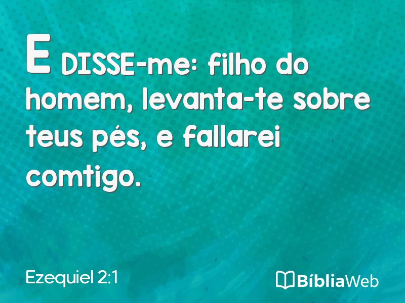 Ezequiel 2:1 em imagem para compartilhar