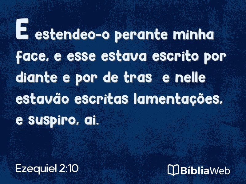 Ezequiel 2:10 em imagem para compartilhar