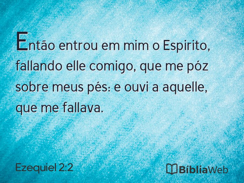 Ezequiel 2:2 em imagem para compartilhar