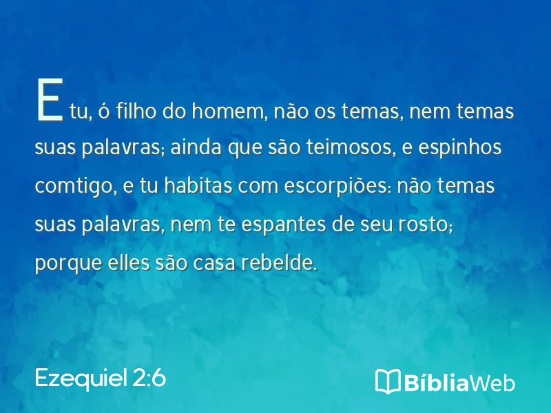 Ezequiel 2:6 em imagem para compartilhar